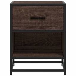Berkfield Home Decorative Bedside Cabinets 2 pcs Brown Oak 40x31x50 cm Engineere - Size: 40 x 31 x 50 cm - thumbnail 5