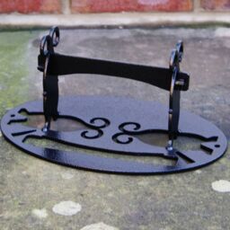 Poppyforge Oval (Victorian) Boot/Shoe Scraper - Shoe Cleaner - L20xW35xH12.7 cm in Black - thumbnail 2