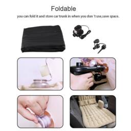 SPETLEK Grey Inflatable Car Air Bed Back Rear Seat Rest Foldable Mattress - Size: Small Single - thumbnail 3