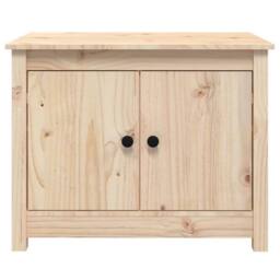Berkfield Home Coffee Table 71x49x55 cm Solid Wood Pine in Natural - Size: 71 x 49 x 55 cm - thumbnail 6