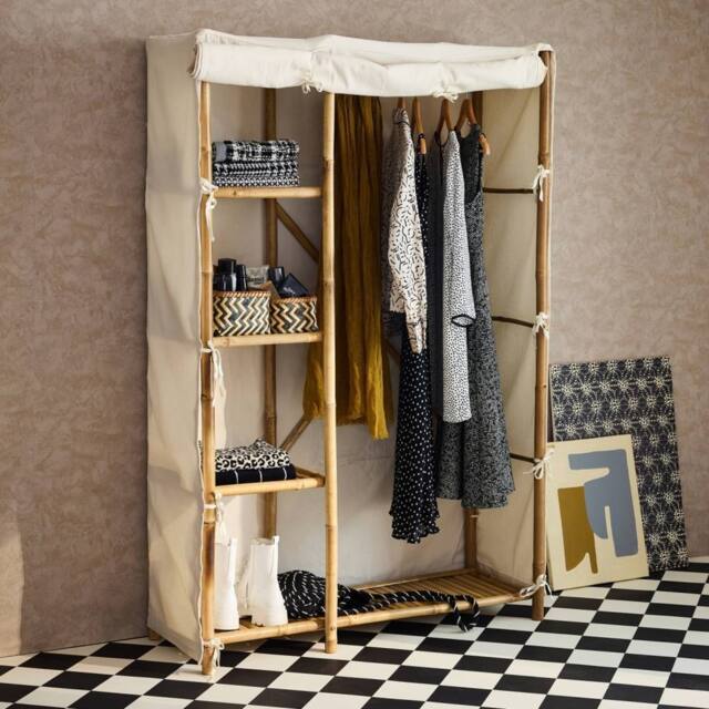 sweeek Bamboo wardrobe, 3 shelves in Beige - image 1