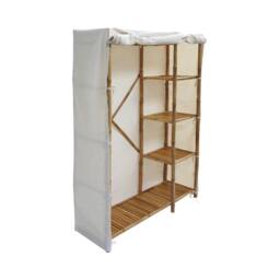 sweeek Bamboo wardrobe, 3 shelves in Beige - thumbnail 2