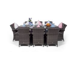 Thats Furniture Arizona Rectangle 8 Seat Rattan Dining Set Ice Bucket Drinks Cooler in Grey - thumbnail 5