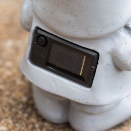 ValueLights Outdoor Grey Solar Gonk Statue Light Garden Décor Patio Ornament - thumbnail 5