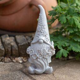 ValueLights Outdoor Grey Solar Gonk Statue Light Garden Décor Patio Ornament - thumbnail 3