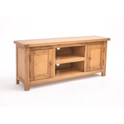 Cabinet Bits Trivento Light Wood 2 Door TV Cabinet Brass Knob in Natural - thumbnail 3