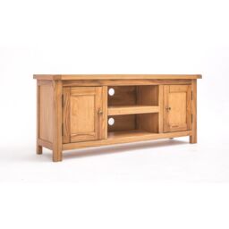Cabinet Bits Trivento Light Wood 2 Door TV Cabinet Brass Knob in Natural - thumbnail 2