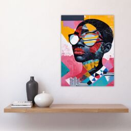 "Artery8 Pattern Fashion Love Colourful Modern Portrait Wall Art Print - Size: W18"" x H24""" - thumbnail 4