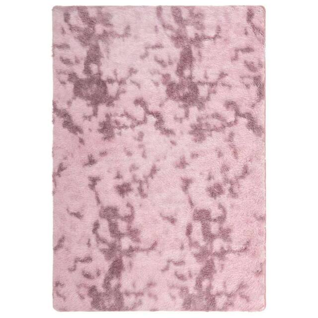 Berkfield Home Shaggy Rug High Pile NAVARRA Dusty Pink 160x230 cm Polyester - Size: Medium - image 1