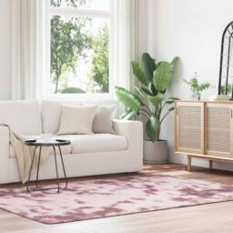 Berkfield Home Shaggy Rug High Pile NAVARRA Dusty Pink 160x230 cm Polyester - Size: Medium - thumbnail 2