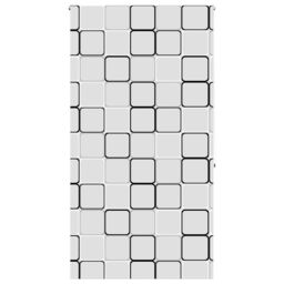 Berkfield Home Shower Roller Blind 120x240 cm Fabric Width 116 cm in Black - thumbnail 2