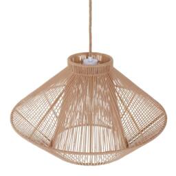 Wyld and Coco Beige Cotton Rope Pendant Lamp Japandi - thumbnail 4