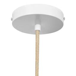 Wyld and Coco Beige Cotton Rope Pendant Lamp Japandi - thumbnail 6