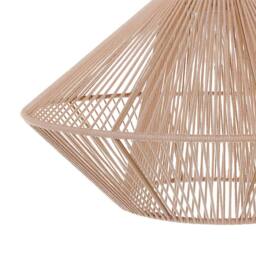 Wyld and Coco Beige Cotton Rope Pendant Lamp Japandi - thumbnail 5