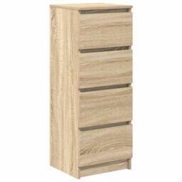 Berkfield Home Sideboard Sonoma Oak 37.5x35x99 cm Engineered Wood in Brown - thumbnail 2