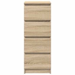 Berkfield Home Sideboard Sonoma Oak 37.5x35x99 cm Engineered Wood in Brown - thumbnail 6
