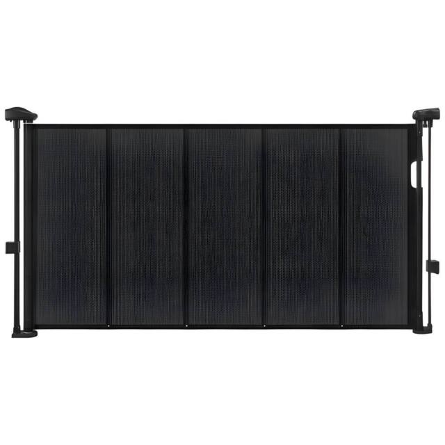 Ferand Retractable Baby Gate 870 mm Tall Extends up to 1400 mm Wide in Black - image 1