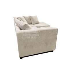 Furnishings For Less UK Casper Chenille 3 to 4 Seater L Shaped Corner Sofa Right Hand Facing in Beige - thumbnail 5