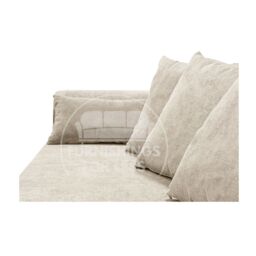 Furnishings For Less UK Casper Chenille 3 to 4 Seater L Shaped Corner Sofa Right Hand Facing in Beige - thumbnail 4