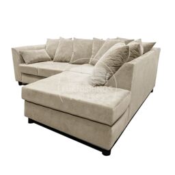Furnishings For Less UK Casper Chenille 3 to 4 Seater L Shaped Corner Sofa Right Hand Facing in Beige - thumbnail 3