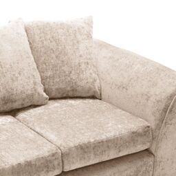Abakus Direct Harriet Crushed Chenille 2 Seater Sofa in Cream - thumbnail 5