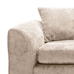Abakus Direct Harriet Crushed Chenille 2 Seater Sofa in Cream - thumbnail 4