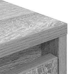 Berkfield Home Cabinet with Drawer Grey Sonoma 55.5x34x119.5 cm Engineered Wood - thumbnail 9