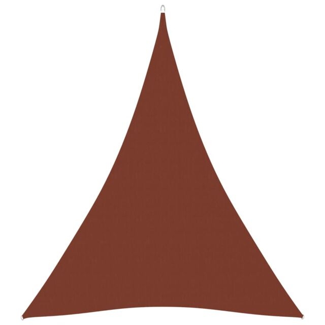 Berkfield Home Sunshade Sail Oxford Fabric Triangular 3x4x4 m Terracotta in Brown - image 1