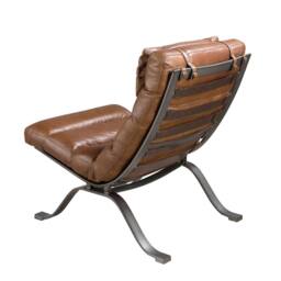Angel Cerda Dark Brown Cowhide Leather Armchair - thumbnail 5