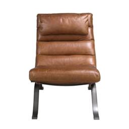 Angel Cerda Dark Brown Cowhide Leather Armchair - thumbnail 2