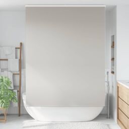 Berkfield Home Shower Roller Blind with Cassette 150x240 cm Fabric Width 146 cm in Grey - thumbnail 2