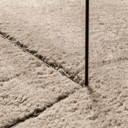 Berkfield Home Rug HUARTE Short Pile Soft & Washable Sand √ò 120 cm in Brown - Size: Medium - thumbnail 8