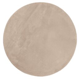 Berkfield Home Rug HUARTE Short Pile Soft & Washable Sand √ò 120 cm in Brown - Size: Medium - thumbnail 2