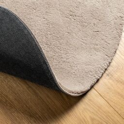 Berkfield Home Rug HUARTE Short Pile Soft & Washable Sand √ò 120 cm in Brown - Size: Medium - thumbnail 5