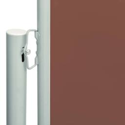 Berkfield Home Patio Retractable Side Awning 180x600 cm Brown - thumbnail 1