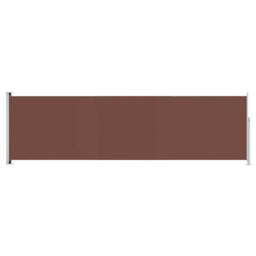 Berkfield Home Patio Retractable Side Awning 180x600 cm Brown - thumbnail 3