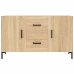 Berkfield Home Sideboard Sonoma Oak 100x36x60 cm Engineered Wood in Brown - Size: 100 x 36 x 60 cm - thumbnail 6