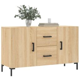 Berkfield Home Sideboard Sonoma Oak 100x36x60 cm Engineered Wood in Brown - Size: 100 x 36 x 60 cm - thumbnail 3