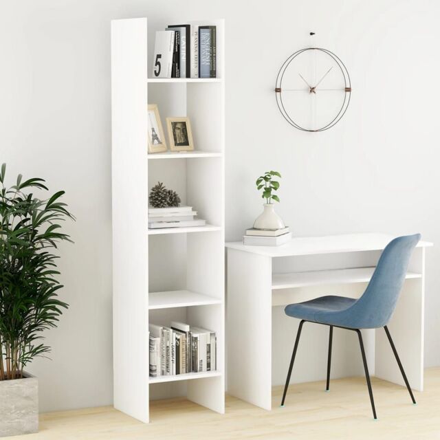 Berkfield Home Book Cabinet White 40x35x180 cm Engineered Wood - Size: 40 x 35 x 180 cm - image 1