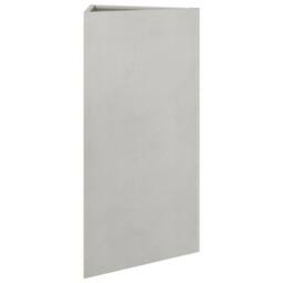 Berkfield Home Durable Garden Planter Triangular 40x34.5x70 cm Stainless Steel in Silver - thumbnail 4