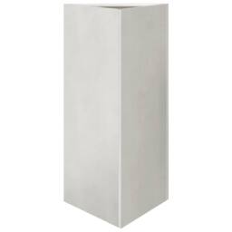 Berkfield Home Durable Garden Planter Triangular 40x34.5x70 cm Stainless Steel in Silver - thumbnail 3