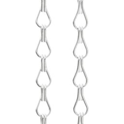 Berkfield Home Chain Door Fly Screen 90x200 cm Aluminium in Silver - thumbnail 4