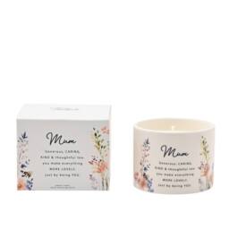 The Cottage Garden Mother's Day Ceramic Candle 100g - Mum in White - thumbnail 3