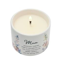 The Cottage Garden Mother's Day Ceramic Candle 100g - Mum in White - thumbnail 6