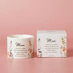 The Cottage Garden Mother's Day Ceramic Candle 100g - Mum in White - thumbnail 2