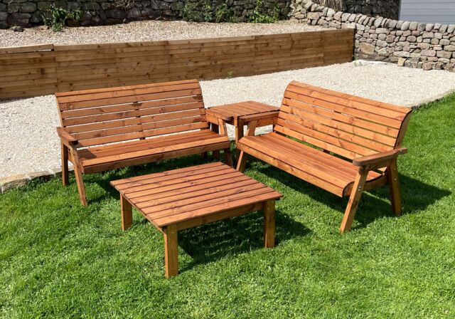 Charles Taylor Trading Six Seater Balmoral Corner Set in Brown - image 1