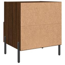 Berkfield Home Bedside Cabinets 2 pcs Brown Oak 40x35x47.5 cm Engineered Wood - thumbnail 9
