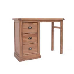 Cabinet Bits Tirolo 3 Drawer Desk - Dressing Table Brass Cup Handle in Brown - thumbnail 2