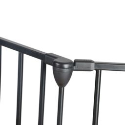 Gr8 Home Metal Safety Fence Hearth Fire Gate Fireplace Guard in Black - thumbnail 5
