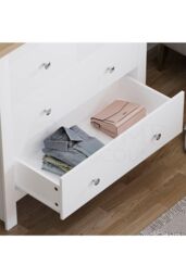 Home Discount Vida Designs Arlington 2+2 Drawer Chest Storage Bedroom Furniture in White - thumbnail 4